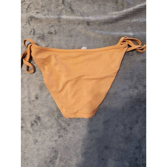 Victoria's Secret Swim M String Bikini Bottom Orange - Picture 3 of 3